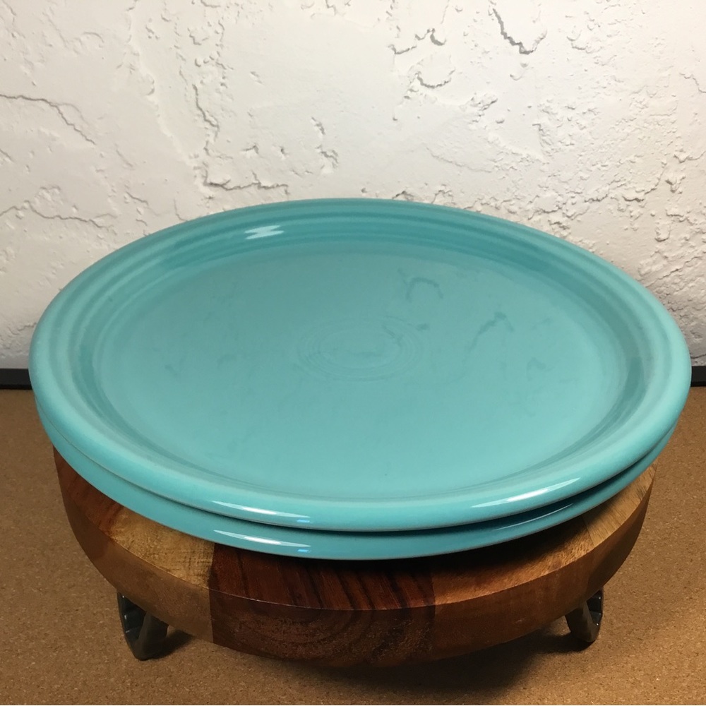 Fiesta Fiestaware Set of 2 Turquoise Bistro Dinner Plates